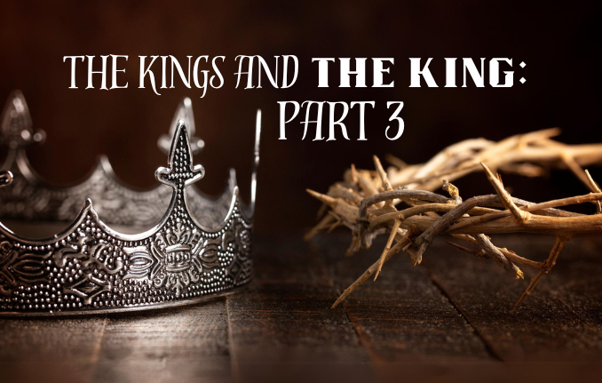 Kings crown next to a crown of Thorns