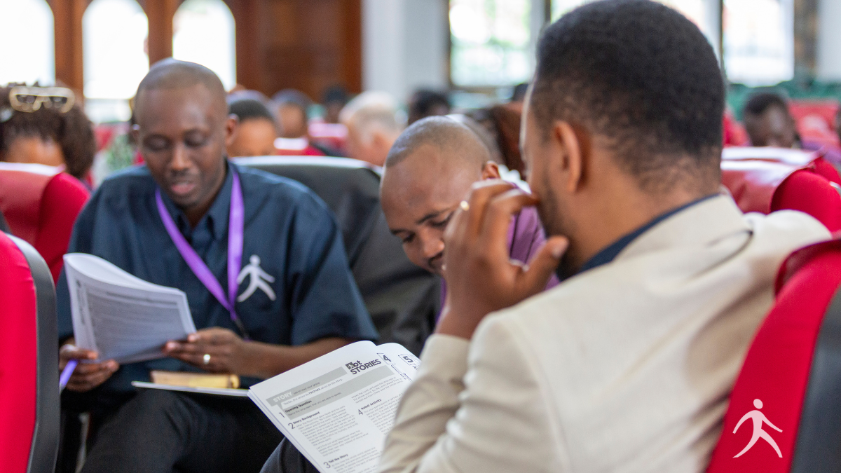 Adult ministry leaders gathered together on a Kenya trip to study God's Word