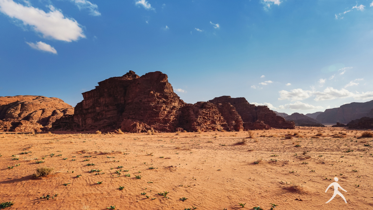 Woman in a wilderness landscape representing Hagar and the God who sees