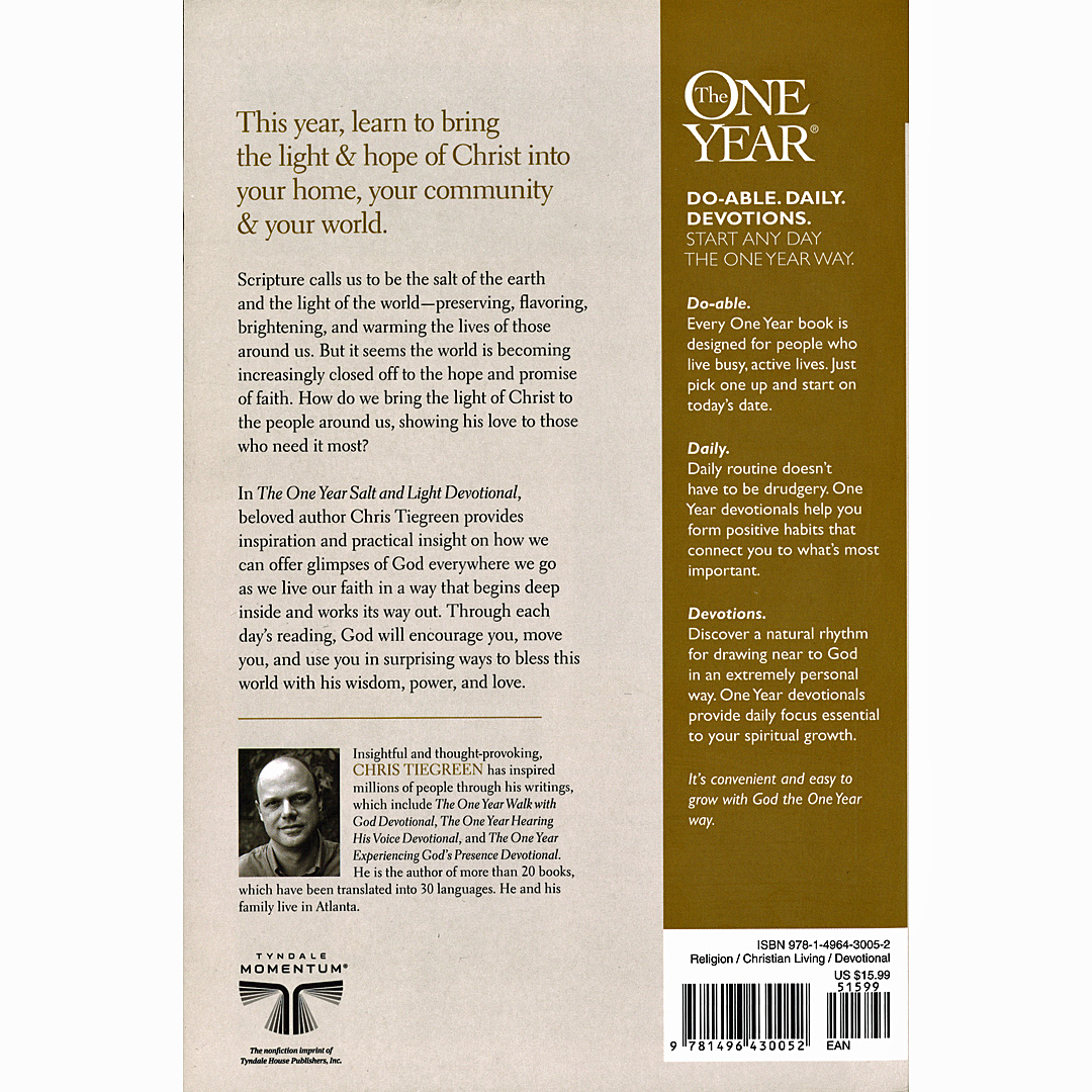 One Year Salt & Light - Softcover - Walk Thru The Bible