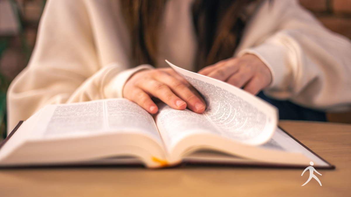 A person spending intentional time reading the Bible
