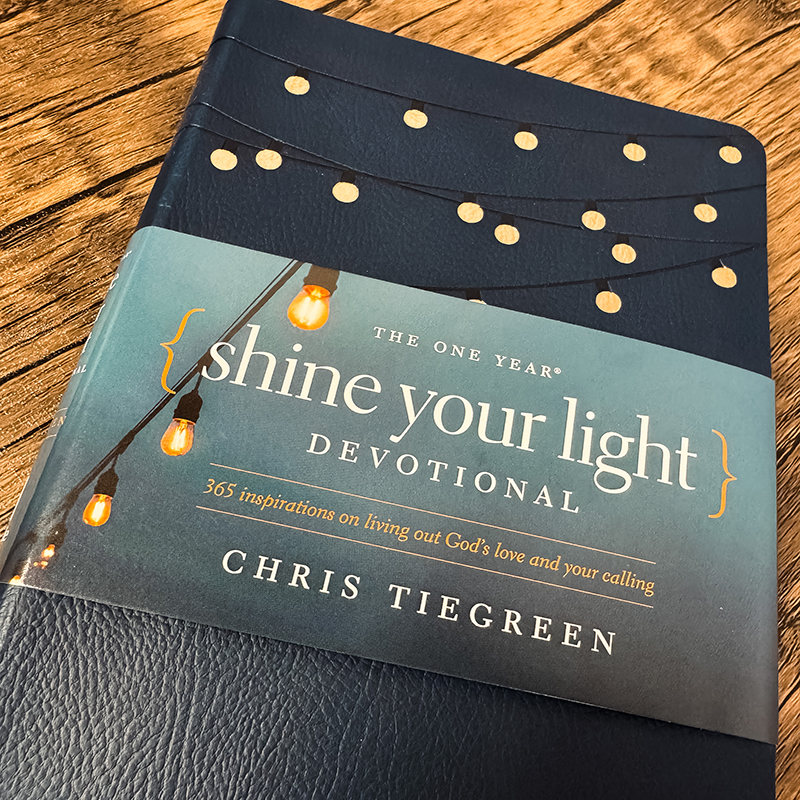 One Year Shine Your Light Devotional Leather Like - Image 6
